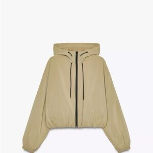 Zara Tan Bomber Jacket Size Extra Small